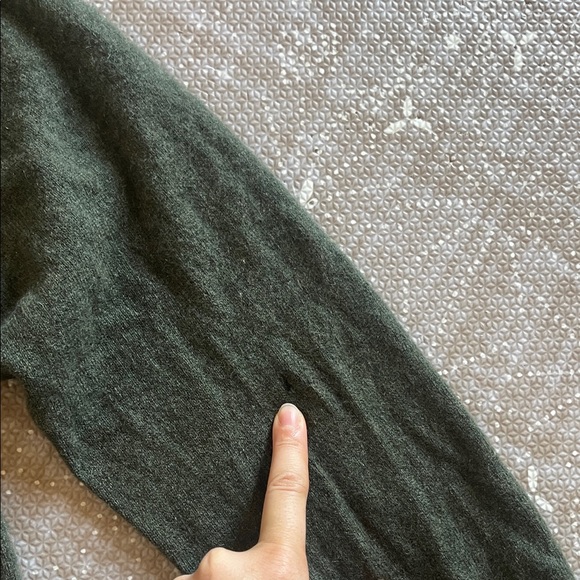 NAADAM Men's Forest Green Cashmere Hoodie - Picture 3 of 5